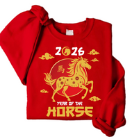 Happy Chinese New Year 2026 Sweatshirt, Year of The Horse 2026 Shirt, New Year Family Sweatshirt