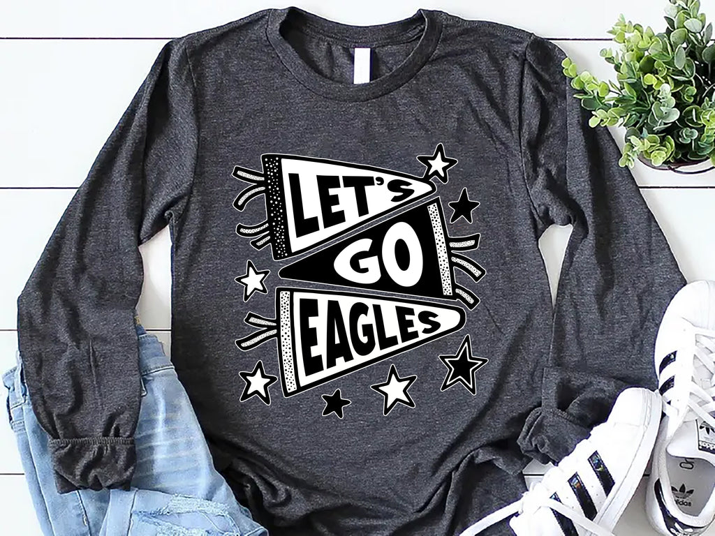 Custom School Mascot Long Sleeve Shirt, Favorite Team Shirt, Personalized Mascot Tee
