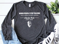 Justice for Charlie Long Sleeve Shirt, A True Patriot Charlie Kirk Shirt, Charlie Kirk Is My Hero Tee