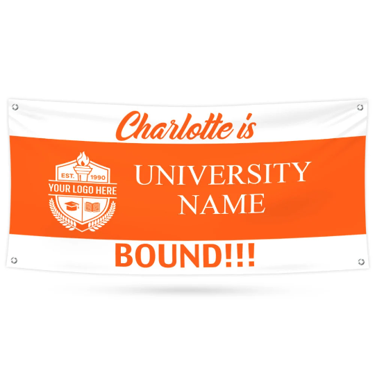Personalized College Bound Banner Sign