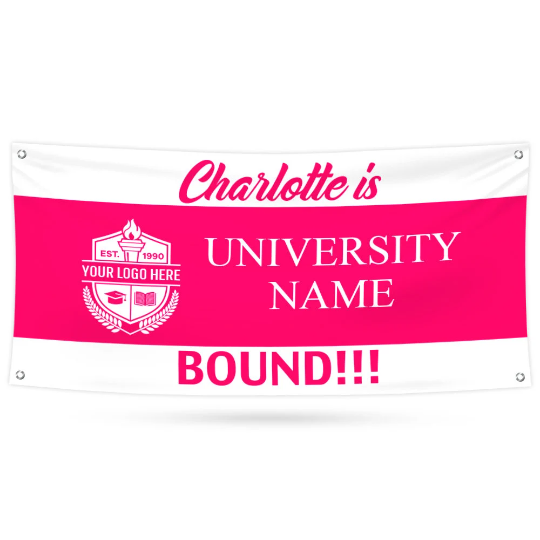 Personalized College Bound Banner Sign