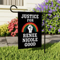 Justice For Renee Good Garden Flag, Double Sided, Keep the Immigrants, Deport the Racists Flag, Anti-Trump, Abolish ICE, Resist Fascism Flag