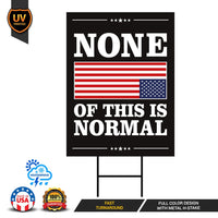Abolish ICE Yard Sign, Keep the Immigrants, Deport the Racists Lawn Sign, Anti-Trump, Resist Fascism Yard Sign with Metal H-Stake