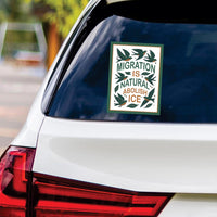 Abolish ICE No One Is Illegal Protest Vinyl Sticker, Resist Hate Decal, Anti-Trump Resistance, Resist Fascism Car Bumper Sticker, 6" x 4.5"