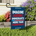 Abolish ICE Garden Flag, Double Sided, Keep the Immigrants, Deport the Racists Flag, Anti-Trump, Resist Racism Flag, Resist Fascism Flag