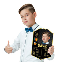 Personalized Soccer TOTS FUT Card, Player Card, Plastic Board Soccer Ultimate Team Card, Football Fan Customized Gifts for Boys, Girls, Kids