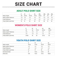 Custom Monogram Golf Polo for Men and Women – Personalized Embroidered Polo Shirt with Initials (Youth)