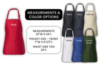 Personalized Chef Apron, Custom Name Cooking Apron, Professional Chef Apron with Pockets, Full-Length Kitchen Apron, Culinary Gift