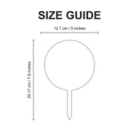 Custom Acrylic Round Cake Topper, 1/8" Thick Clear Circle, Wedding Baby Shower Birthday Cake Sign, Personalized Acrylic Laser Vinyl Craft