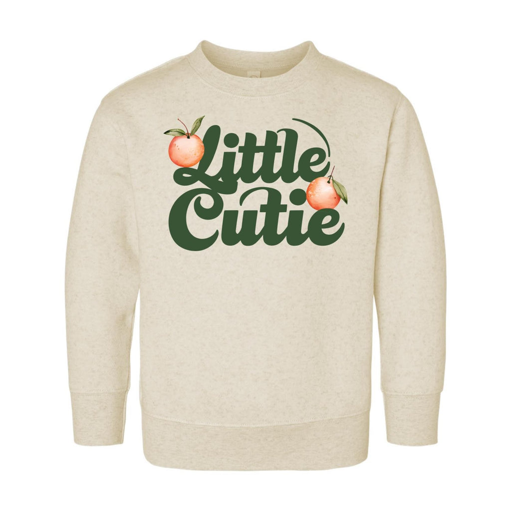 Little Cutie Baby Bodysuit, Baby Shirt, Toddler Sweatshirt - Retro Orange Fruit Outfit, Cute Baby Shower Gift, Trendy Citrus Baby Clothes