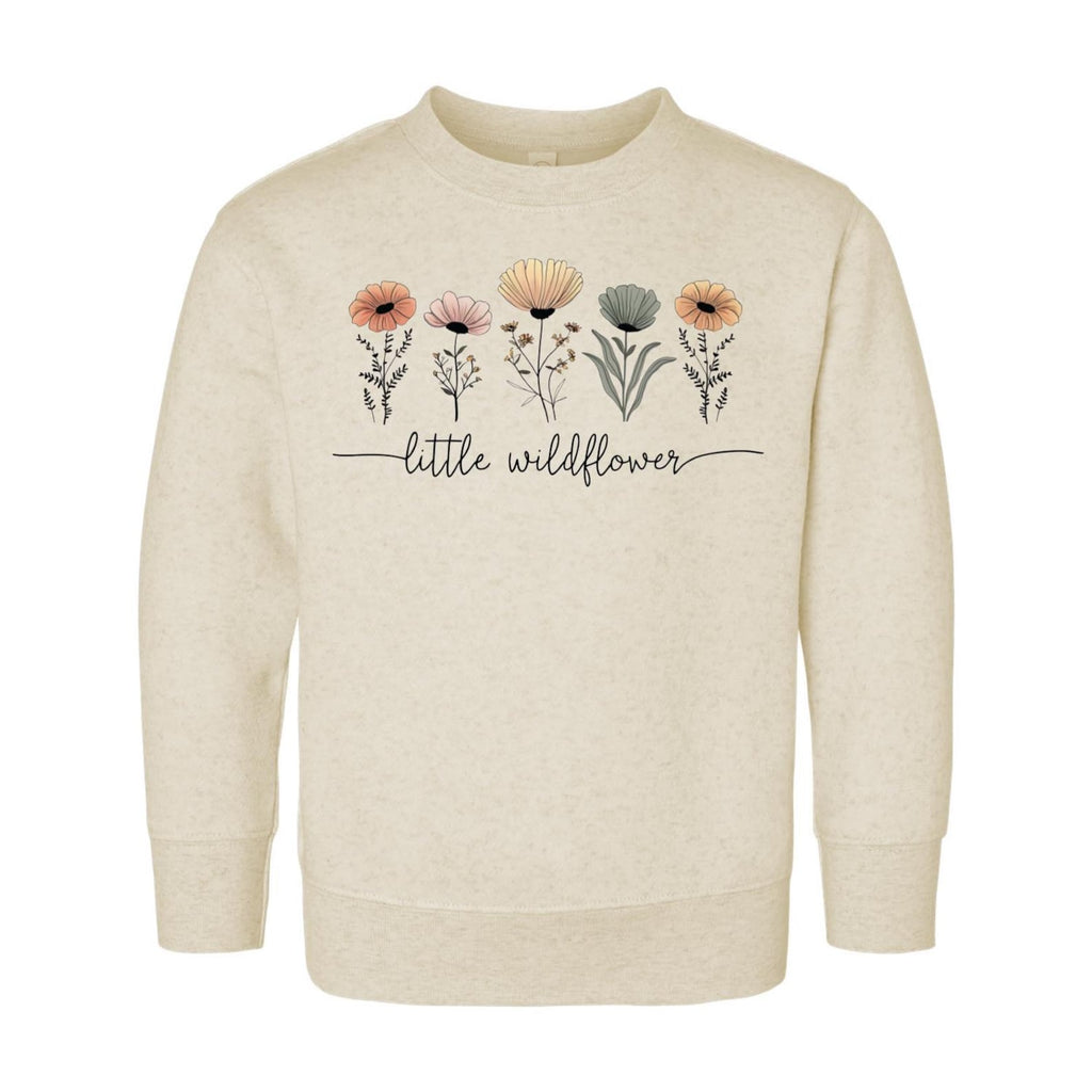Little Wildflower Baby Bodysuit, Baby Shirt, Toddler Sweatshirt - Boho Girl Flower Outfit, Baby Shower Gift for Girls, Cute Nature Clothes