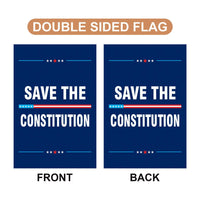 SAVE THE CONSTITUTION Garden Flag, Double Sided, Resist Hate Flag, Anti-Trump Flag, Statue of Liberty, Resist Racism, Resist Fascism Flag
