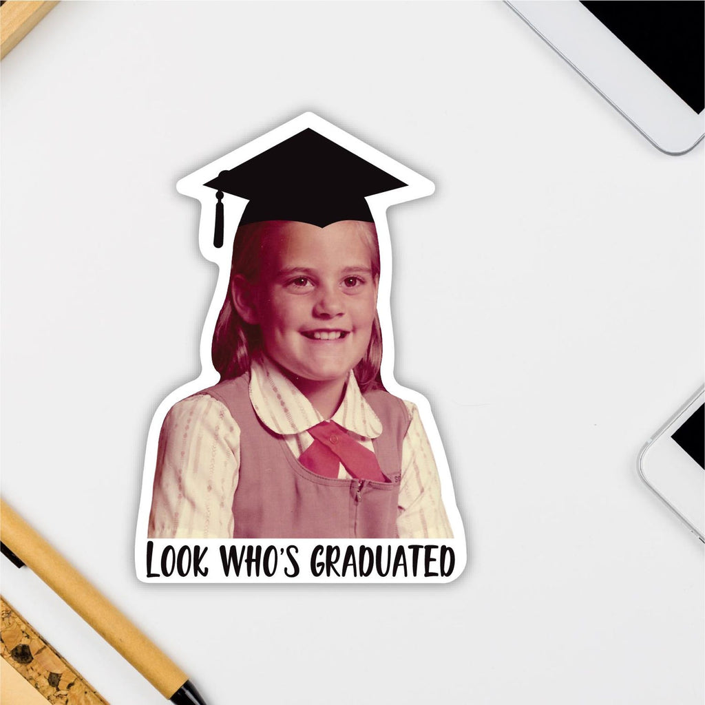 Custom Graduation Face Stickers, Personalized Graduation Stickers with Photo, Vinyl Stickers, Graduation Party Decoration, Graduation Favors
