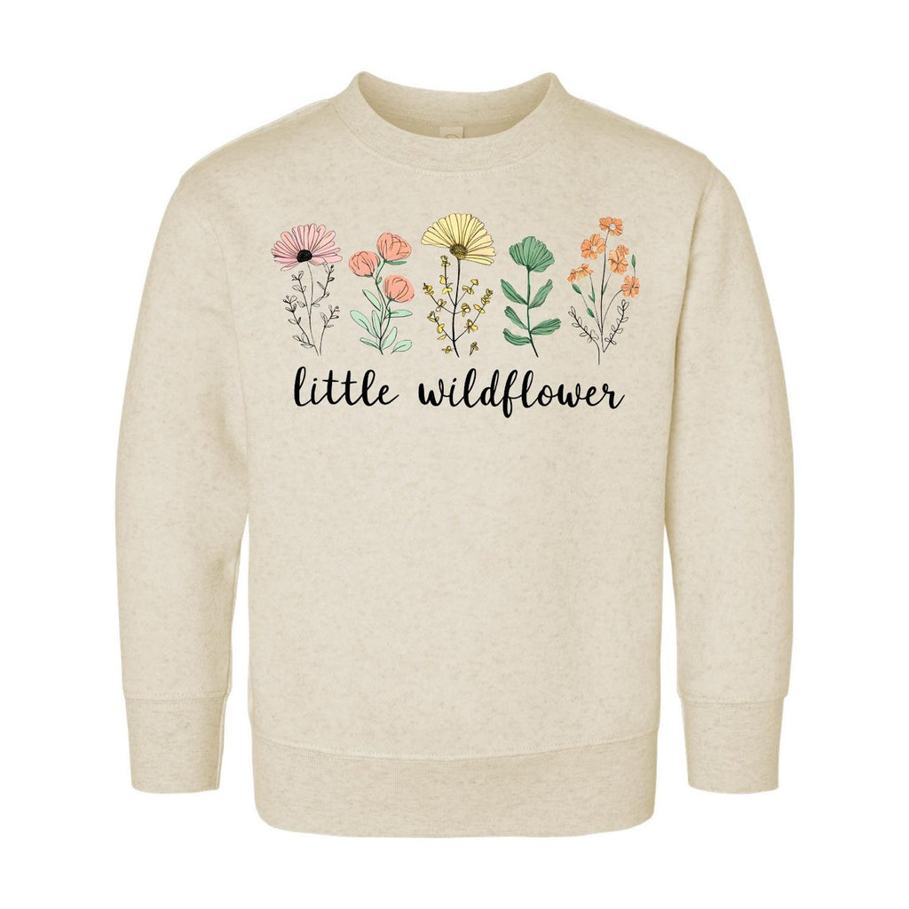 Little Wildflower Baby Bodysuit, Baby Shirt, Toddler Sweatshirt - Boho Girl Flower Outfit, Baby Shower Gift for Girls, Cute Nature Clothes