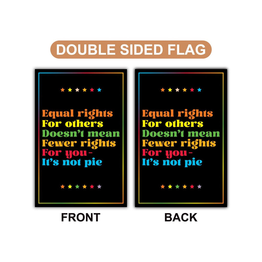 Equal Rights for Others Doesn't Mean Garden Flag, Double Sided, Anti-Trump Flag, Human Rights Flag, Anti Racism Flag, Lady Liberty Flag