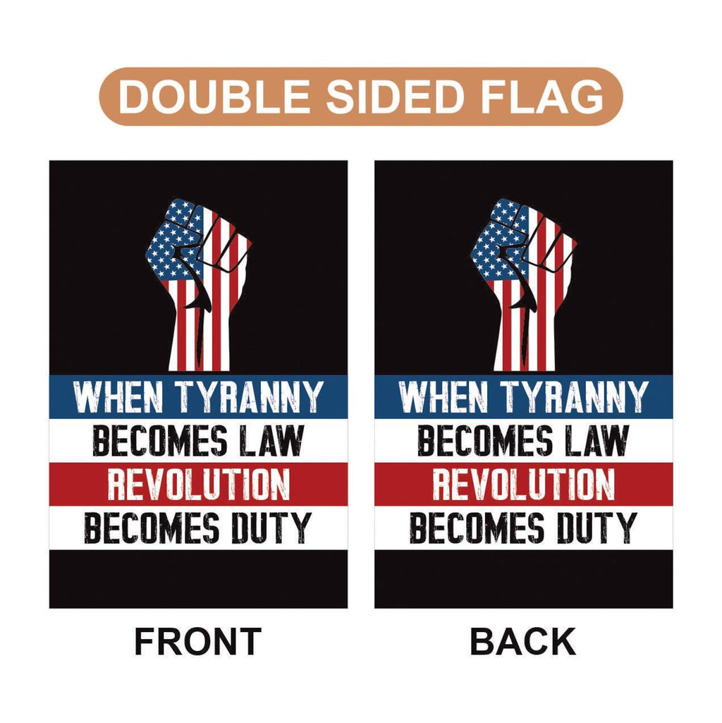 Fight Injustice Garden Flag, 12x18 Inch Double Sided, Resist Hate Flag, Anti-Trump, Funny Anti-Trump Anti-Elon Flag, Political Flag