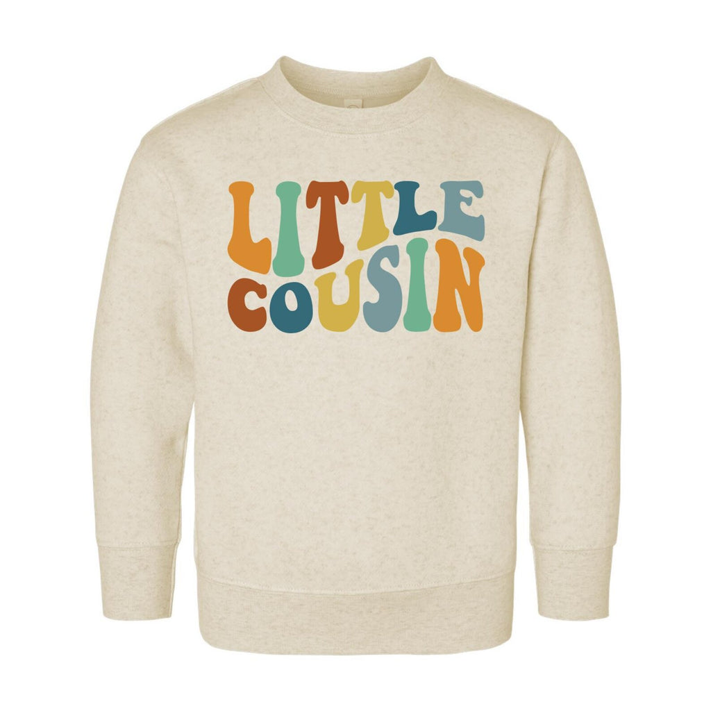 Little Cousin Onesie, Baby Bodysuit, Baby Shirt, Toddler Sweatshirt - Retro Matching Cousin Outfit, Family Baby Gift for Playdates & Photos