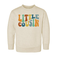 Little Cousin Onesie, Baby Bodysuit, Baby Shirt, Toddler Sweatshirt - Retro Matching Cousin Outfit, Family Baby Gift for Playdates & Photos