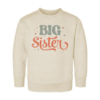 Retro Big Sister Onesie, Baby Bodysuit, Baby Shirt, Toddler Sweatshirt, Rainbow Sibling Outfit, Big Sister Gift, Colorful Family Clothes