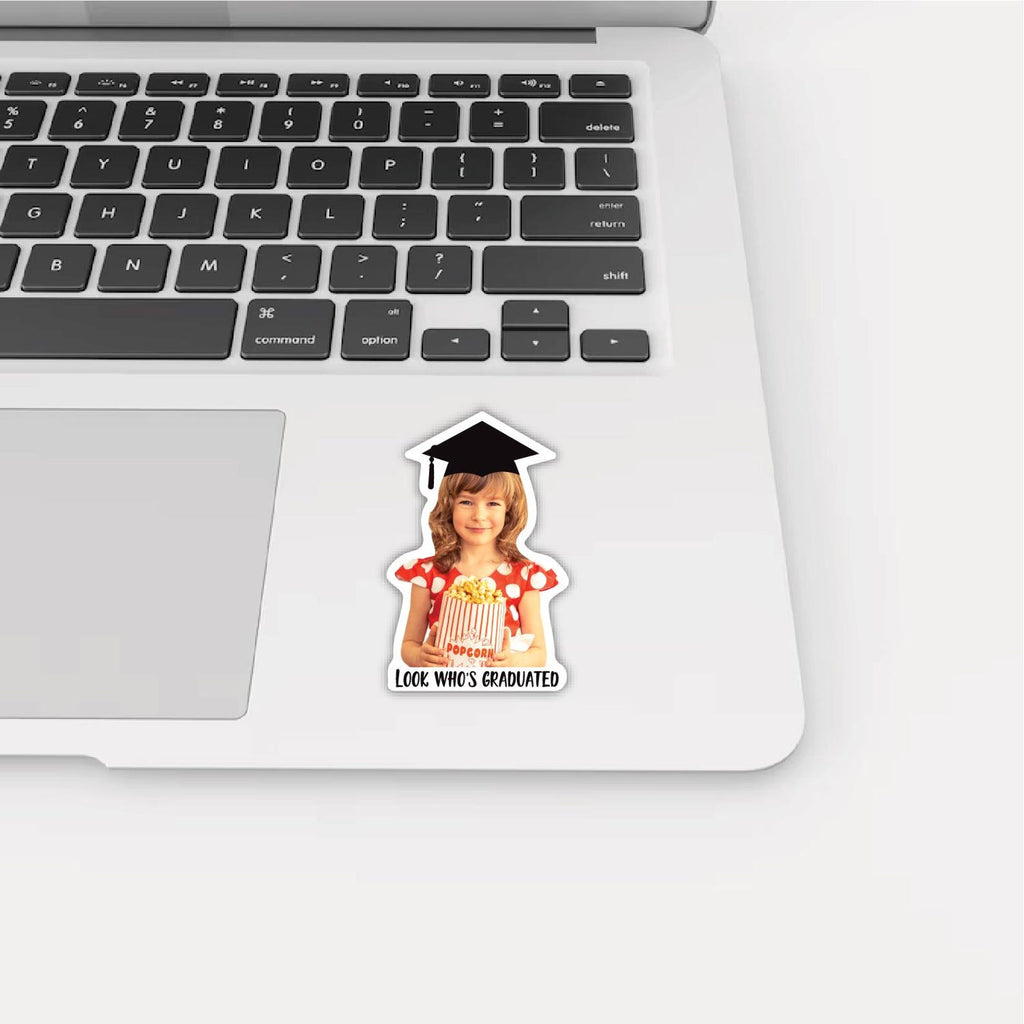Custom Graduation Face Stickers, Personalized Graduation Stickers with Photo, Vinyl Stickers, Graduation Party Decoration, Graduation Favors