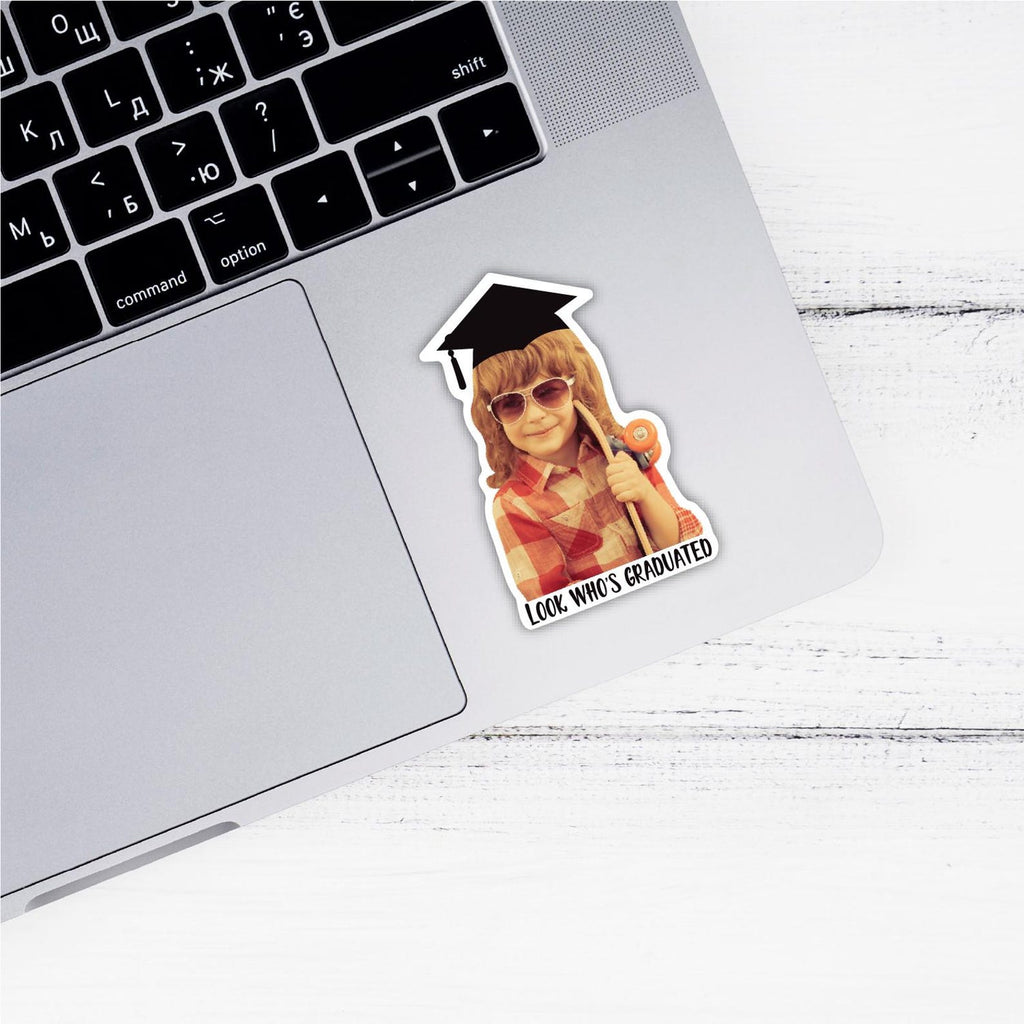 Custom Graduation Face Stickers, Personalized Graduation Stickers with Photo, Vinyl Stickers, Graduation Party Decoration, Graduation Favors