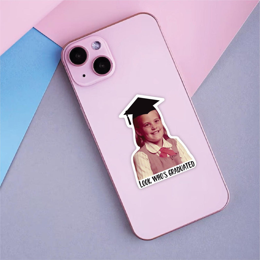 Custom Graduation Face Stickers, Personalized Graduation Stickers with Photo, Vinyl Stickers, Graduation Party Decoration, Graduation Favors