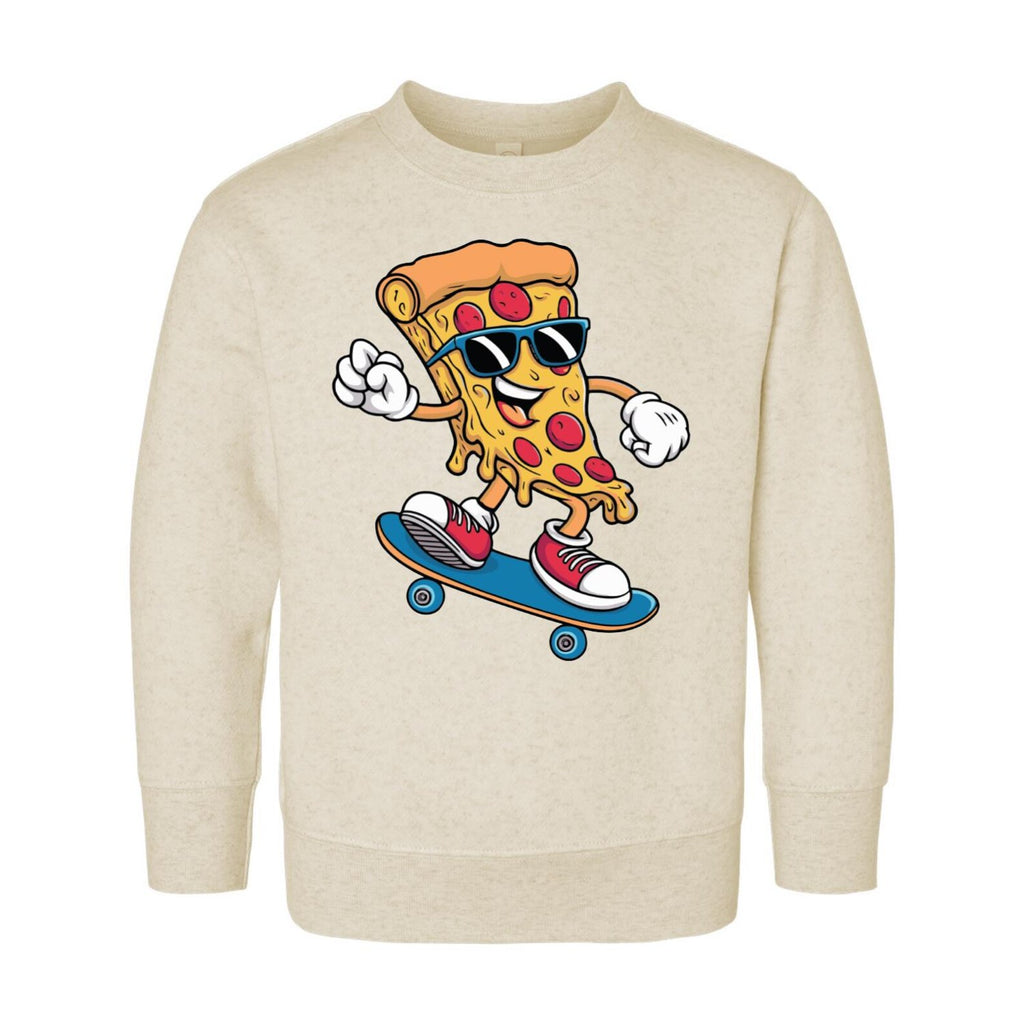 Funny Pizza Onesie, Baby Bodysuit, Baby Shirt, Toddler Sweatshirt - Retro Skateboard Baby Outfit, Foodie Baby Gift, Trendy Funny Baby Look