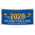 Personalized Graduation Party Banner, College Graduation Sign, Custom Graduate College University Bound Vinyl Banner With Metal Grommets