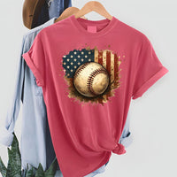 Patriotic Baseball Long Sleeve Shirt