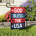 God Bless The USA Garden Flag, Patriotic Yard Flag, 4th of July Garden Decor, Red White Blue Outdoor Decoration, American Holiday Flag