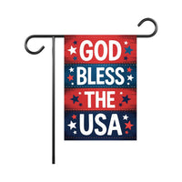 God Bless The USA Garden Flag, Patriotic Yard Flag, 4th of July Garden Decor, Red White Blue Outdoor Decoration, American Holiday Flag