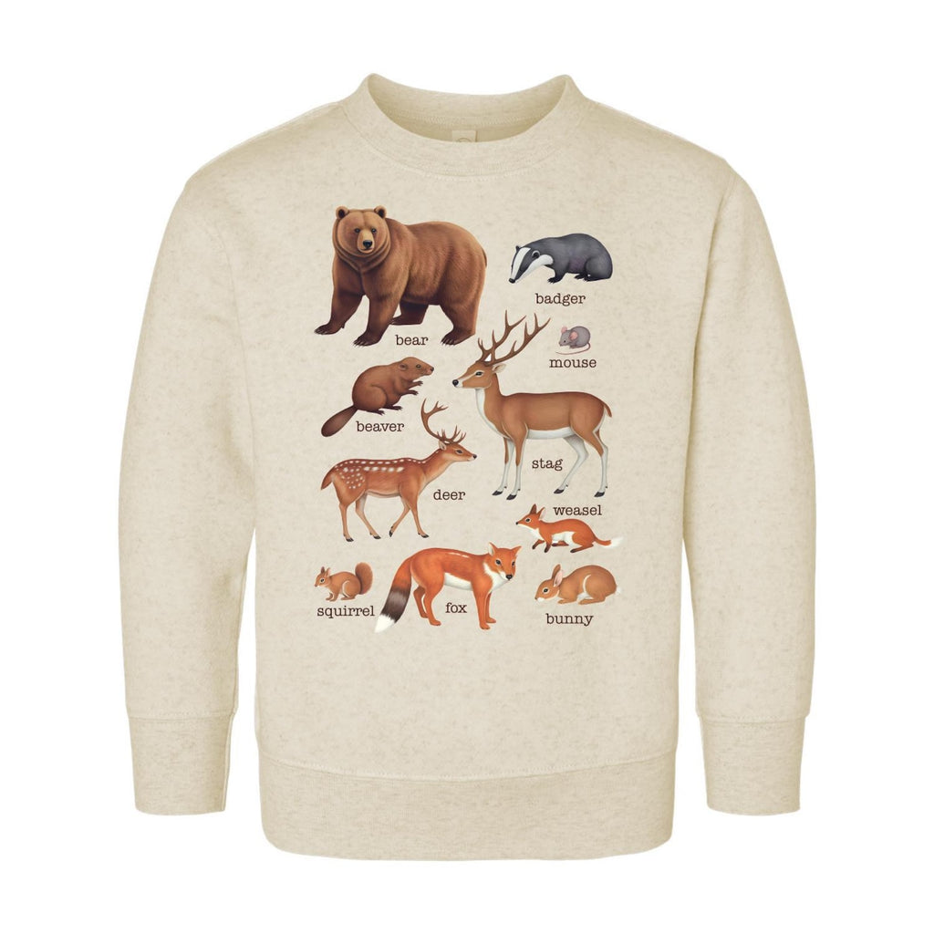 Forest Animals Onesie Baby Bodysuit, Baby Shirt, Toddler Sweatshirt, Cute Woodland Wildlife Outfit, Nature Baby Gift, Outdoor Animal Clothes