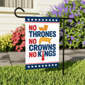 No Thrones, No Crowns, No Kings Garden Flag, Double Sided, Resist Hate Flag, Anti-Trump Flag, Resist Racism Flag, Resist Fascism Flag