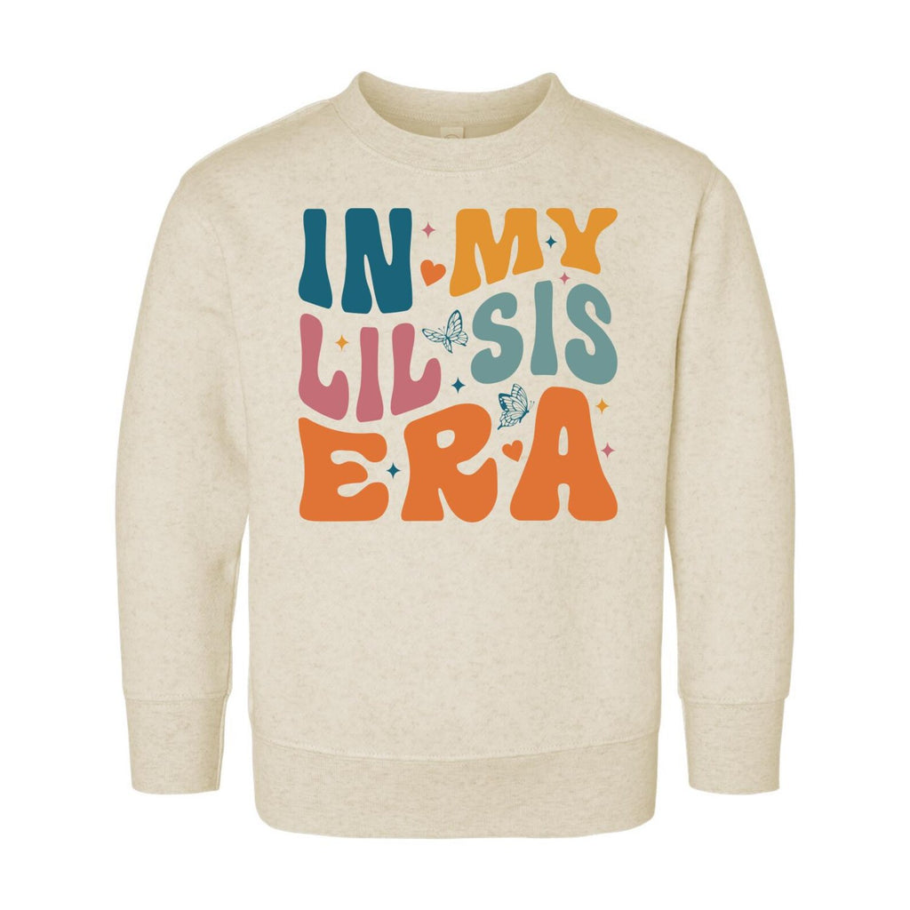 Retro Lil Sis Onesie, Baby Bodysuit, Baby Shirt, Toddler Sweatshirt - In My Lil Sis Era Outfit, Retro Sister Gift, Little Sister Baby Look