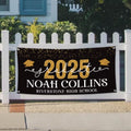 Personalized Graduation Party Banner, College Graduation Sign, Custom Graduate College University Bound Vinyl Banner With Metal Grommets