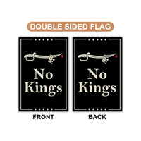We The People, No Kings in America Protest Garden Flag, Double Sided, Resist Hate