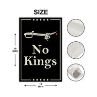 We The People, No Kings in America Protest Garden Flag, Double Sided, Resist Hate