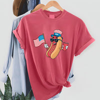 4th of July Hotdog Short Sleeve T-Shirt