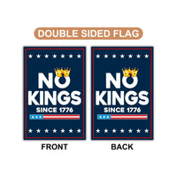 No Kings In America Garden Flag, 12x18 Inch Double Sided, Resist Hate Flag