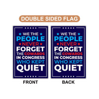 No Kings In America Garden Flag, 12x18 Inch Double Sided, Resist Hate Flag