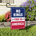 No Kings Protect Democracy Garden Flag, 12x18 Inch Double Sided, Resist Hate, Anti-Trump Flag