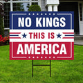 No Kings Protect Democracy Yard Sign, Resist Hate Lawn Sign, Anti-Trump Sign