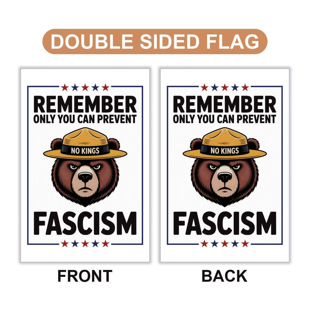 No Kings In America Garden Flag, Double Sided, Resist Hate Flag, Anti-Trump Flag