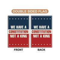 No Kings In America Garden Flag, 12x18 Inch Double Sided, Resist Hate Flag, Anti-Trump Flag, Resist Racism Flag, Resist Fascism Flag
