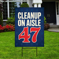 Clean Up on Aisle 47 Yard Sign - Resist Hate Lawn Sign, Anti-Trump Resistance, Resist Racism, Resist Fascism Yard Sign with Metal H-Stake