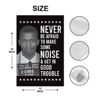 John Lewis Good Trouble Protest Garden Flag, Double Sided, Resist Hate, Anti-Trump, Resist Racism, Resist Fascism Flag