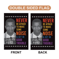 John Lewis Good Trouble Protest Garden Flag, Double Sided, Resist Hate, Anti-Trump, Resist Racism, Resist Fascism Flag