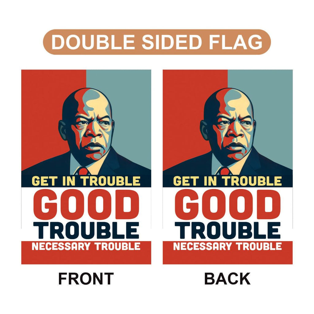 Rejecting Kings Since 1776 Garden Flag, 12x18 Inch Double Sided, Resist Hate, Anti-Trump Sign, Resist Racism Flag, Resist Fascism Sign (Copy)