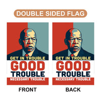 Rejecting Kings Since 1776 Garden Flag, 12x18 Inch Double Sided, Resist Hate, Anti-Trump Sign, Resist Racism Flag, Resist Fascism Sign (Copy)