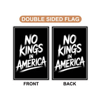 No Kings In America Garden Flag, 12x18 Inch Double Sided, Resist Hate Flag